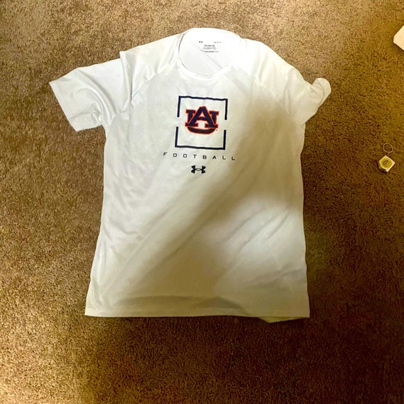 White Under Armour Tech Tee Auburn Football - Picture 1 of 1